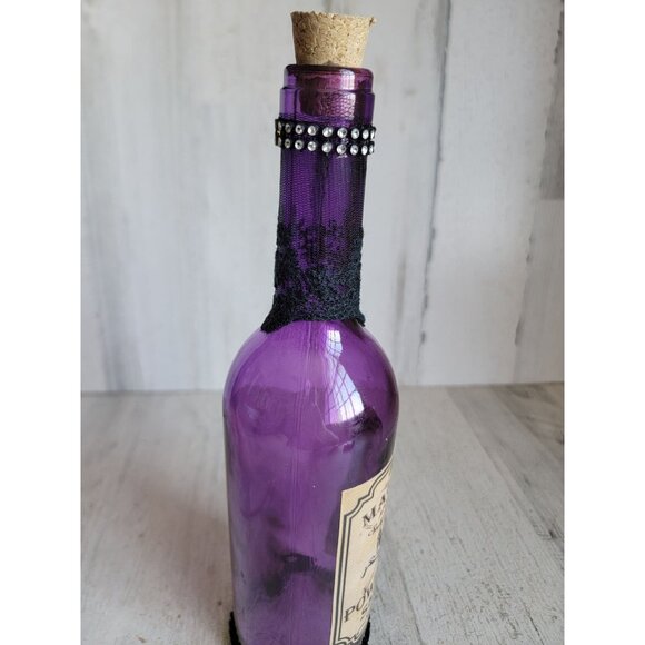 Magpies apothecary purple glass Halloween prop home decor - Picture 4 of 7